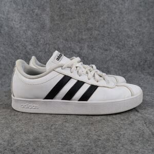 Adidas Shoes Youth 4 Casual Sneakers Court Trainers White Black Lace Up Big Kids